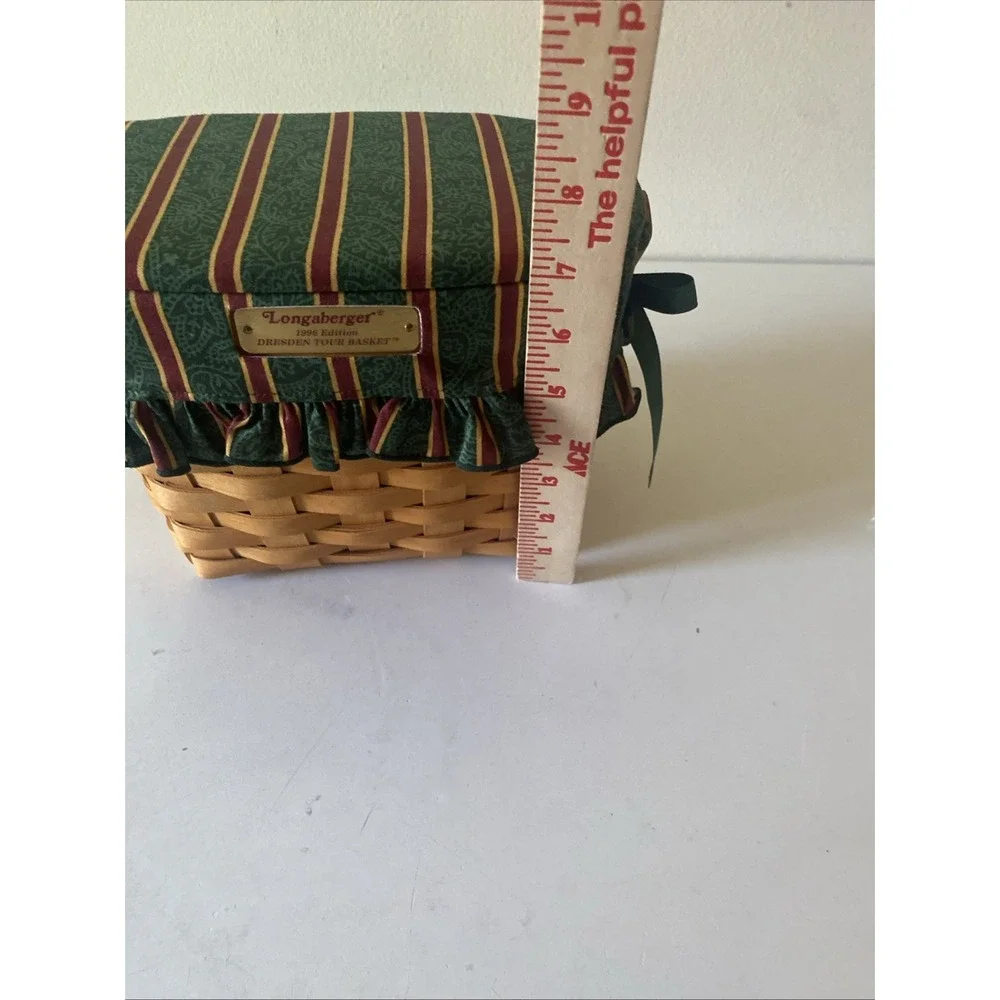 Longaberger Dresden & Company Tour Basket W/ Handle, Padded top & Handle 1996